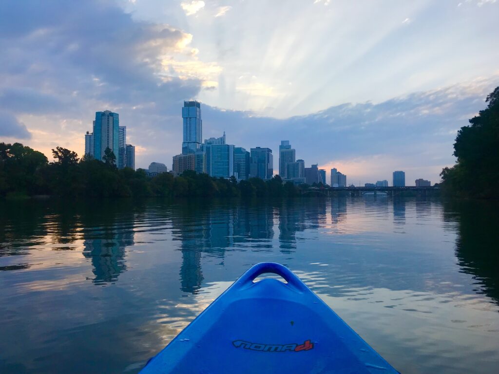 kayaking in Austin, Texas