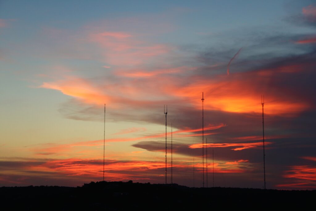 Mount Bonnell in Austin, Texas at Sunset